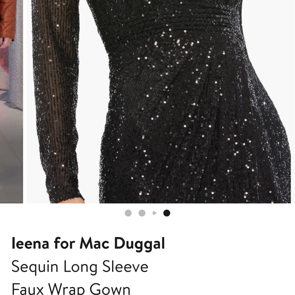 Beautiful Mac Dugall formal dress. Worn as MOB dress-inky worn for a few hours